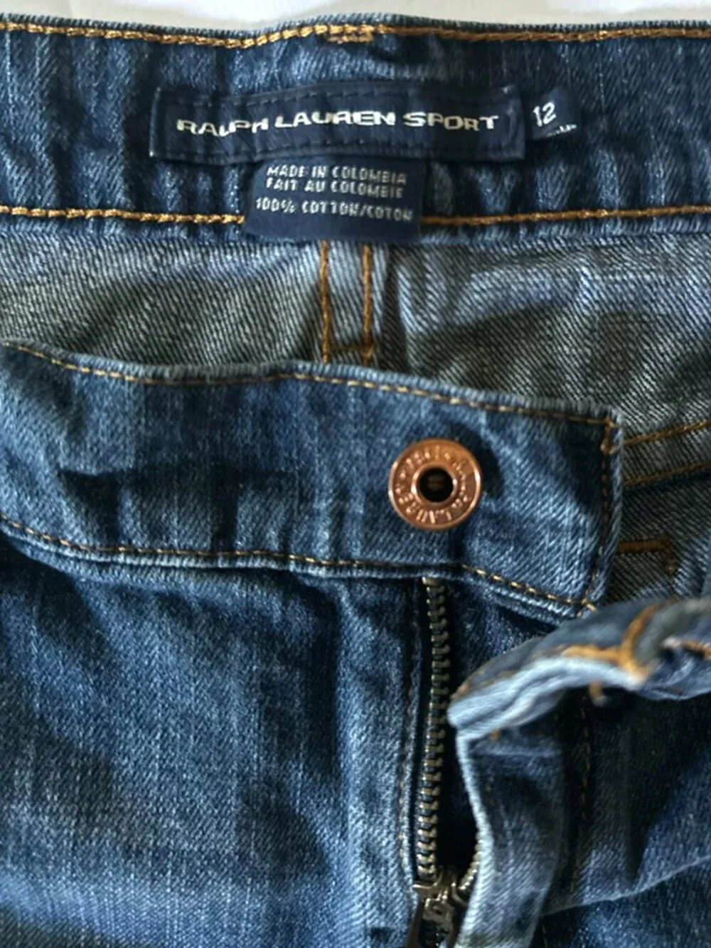Ralph Lauren Sport Denim Jean Shorts Size 12